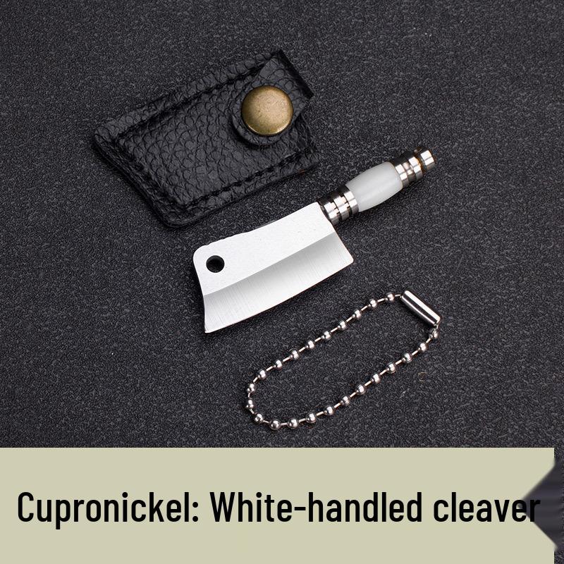 Miniature Portable Fixed Blade Knife with Colored Wood Handle for Package Opening and Unboxing