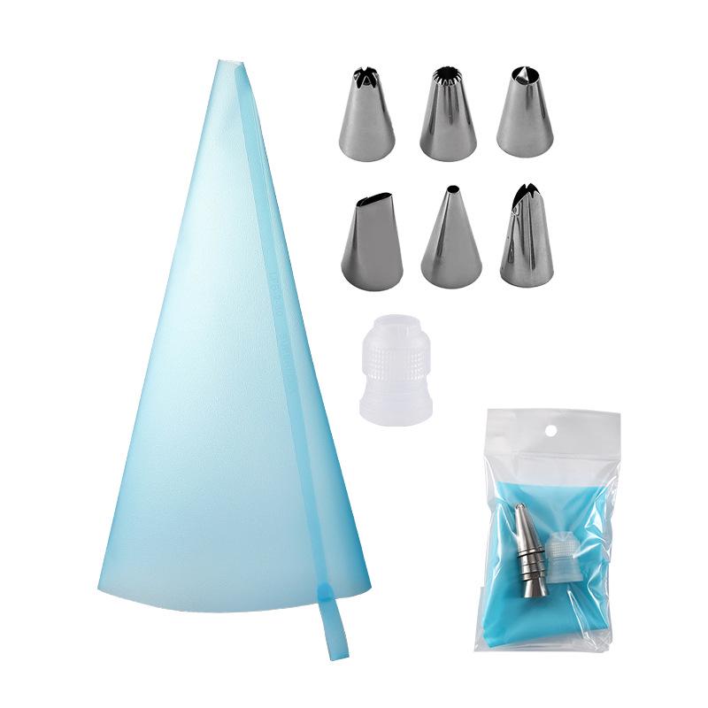 Stainless Steel Cake Decorating Nozzle and Bag Set - Baking Tools for Cream and Cake Making