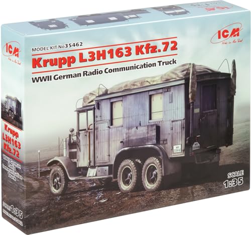 ICM 1/35 Scale German Krupp L3H163 Kfz.72 Radio Command Vehicle Plastic Model 35462