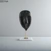 Abstract Human Face Resin Crafts Ornaments Desk Decoration Black Character Mask Statue Creative Artwork Room Aesthetics Decor