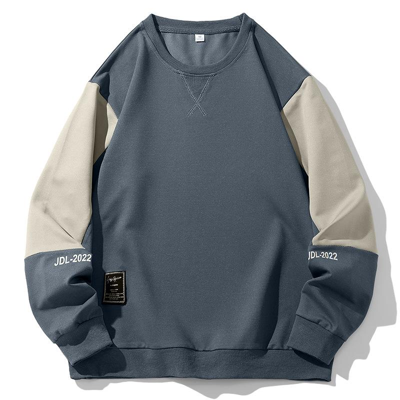 

Толстовка с круглым вырезом для мужчин, весна-осень, модный бренд, большой размер, длинный рукав, футболка, мужское свободное пальто 5XL