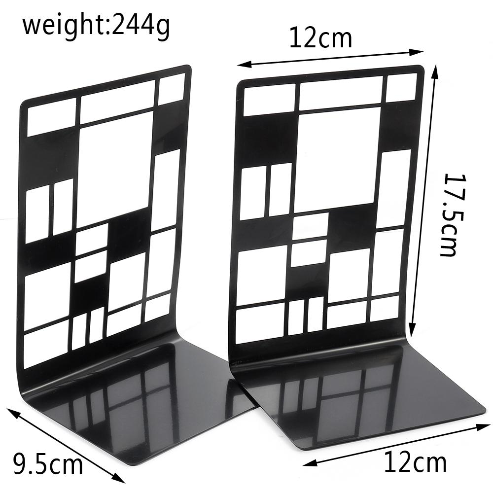 2 Pcs Color Railings Book Ends For Shelves Duty Bookend For Heavy Books Organizer Book Home Bookend Book Rack Holder Stand Shelf