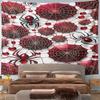"Red Spiders and Webs Design Tapestry" Pattern Wall Hanging Tapestry Decorative Tapestry Home Decor for Bedroom and Living Room