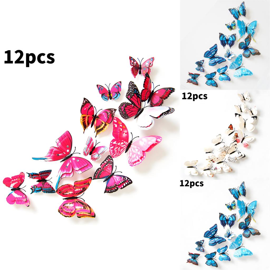 Unique 3d Butterfly Wall Art With Multipiece Pvc For Bedroom And Living Room Decor