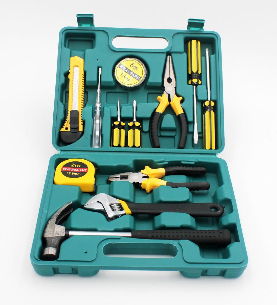 Auto Repair Tool Set: Wrench, Hammer, Screwdriver, Test Pen
