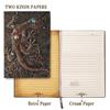 Superaura 3D Lizard DND Vintage Leather Journal Writing Notebook with 200 Pages A5 Journal Diary,Antique Handmade Leather Diary