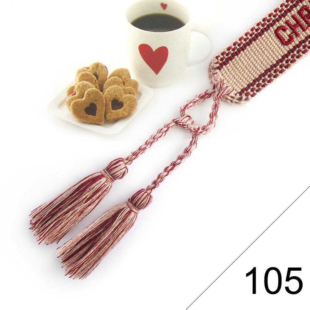 Custom Bohemian Embroidered Bracelet with Tassel and Woven Rope - Handmade Jewelry for Couples and Women