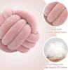 Lilac Decorative Throw Knot Pillow Ball for Home Chair Sofa Couch Bed Aesthetic Round Velvet Knotted Pillow Cushion Gift