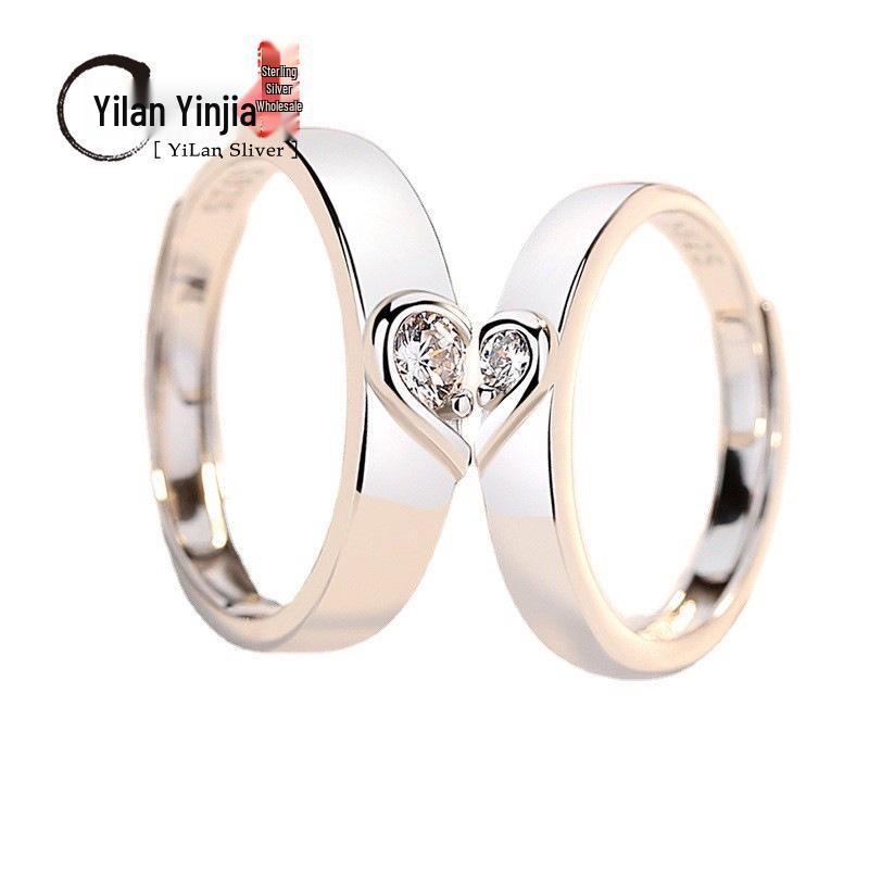 

Парные кольца из стерлингового серебра 925 пробы: Подарки для мужчин и женщин на свадьбу, помолвку или день рождения Adjustable