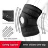 Patella Shock Absorption Leg Brace Protector Anti-slip Silicone Strip Fitness Knee Pad  Men