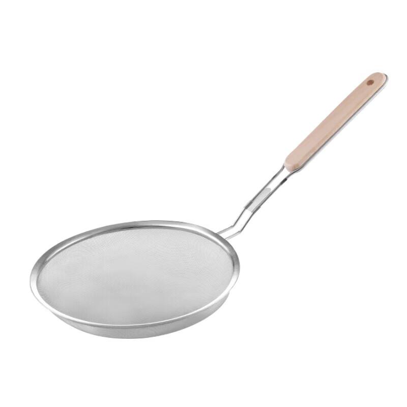 Debo 201 Stainless Steel Ultra-Fine Mesh Strainer Sifter with Wooden Handle