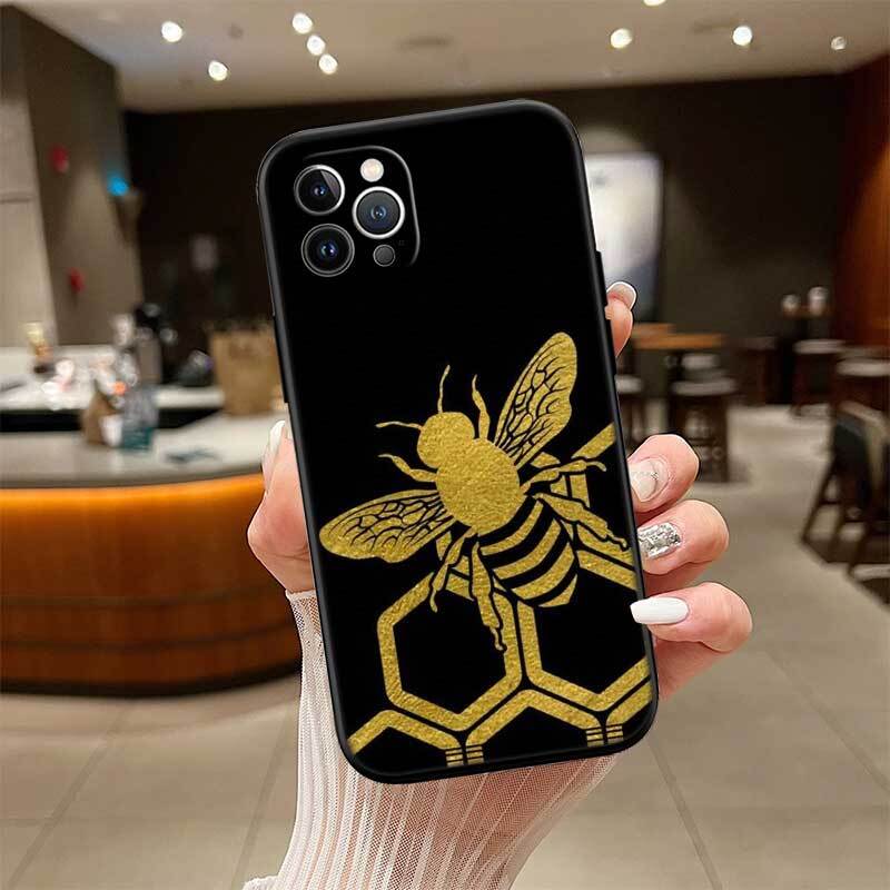 Art Bees Cartoon Phone Case for Redmi Note 12 12S 12C 13 13C 13R 14 14S 14R 14C 11A 13X A3 A3X A4 A5 Pro Max Plus