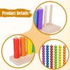 Color Sorting And Stacking Toy Made of Wooden Beads for Recognition, Educational