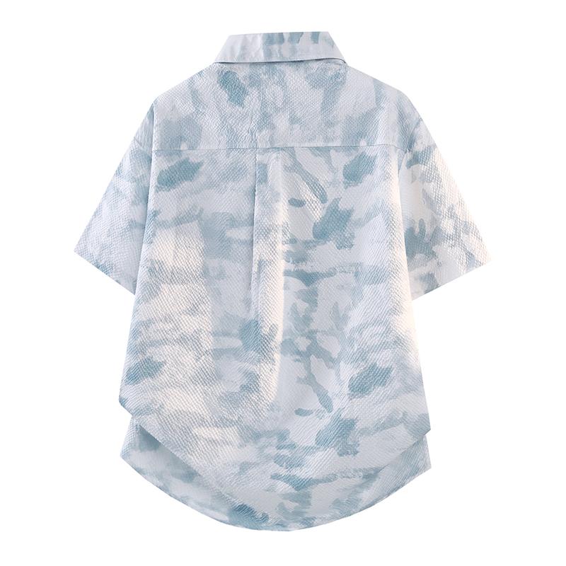 Chemise à manches courtes pour homme Printemps et Automne, Chemise décontractée ample pour homme