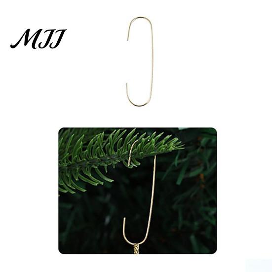 Ornament Hooks for Shopping Malls Christmas Hooks, Metal Wire Hanging Hook, C-Shaped Essential Holiday Decor Ornaments Hanger Tree Decoration, Garland