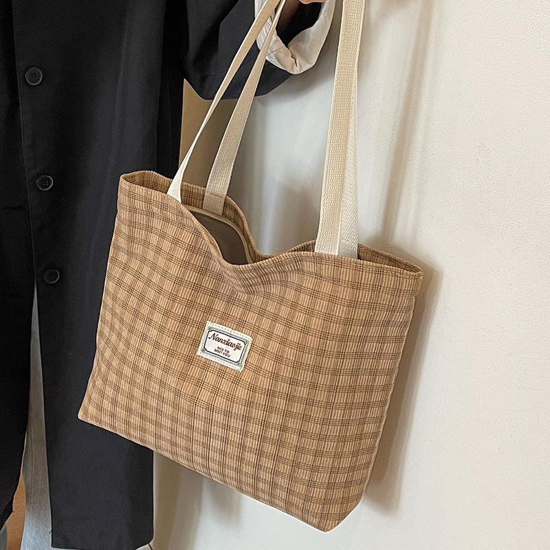 High School Student Tote Bag Female Commuter Shopping Bag Ins Fashionable College Student One-shoulder Handbag Female