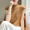 Women T-shirt Tank Summer Knitted T-shirt Short Sleeve Tees Basic Tees Knit Top Pullover Turtleneck Female
