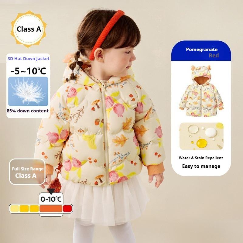 Children's Clothing Children's Down Jacket Autumn and Winter Men's and Women's Thick Short Warm Tops and Coats