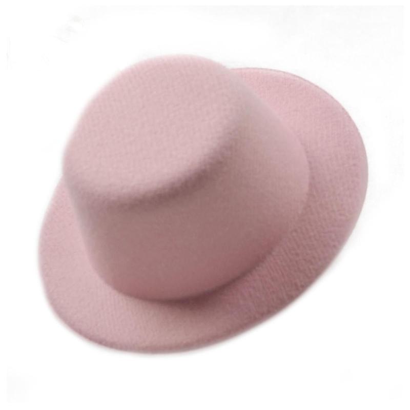 Womens Felt Fascinator Hat DIY Round Solid Color Small Plush Hat Hair Decor Wedding Bridal Cocktail Headwear Fasciantor Base