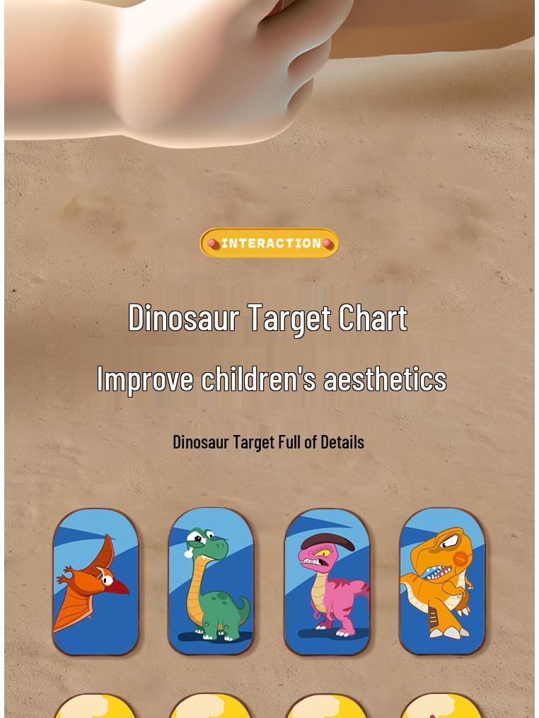 Cross-Border Dinosaur Marble Shooting Game - Interactive Parent-Child Educational Toy for Birthdays