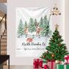 Cross-border Christmas Snowman Background Cloth Christmas Tree Wall Hanging Cloth Amazon Tapestry