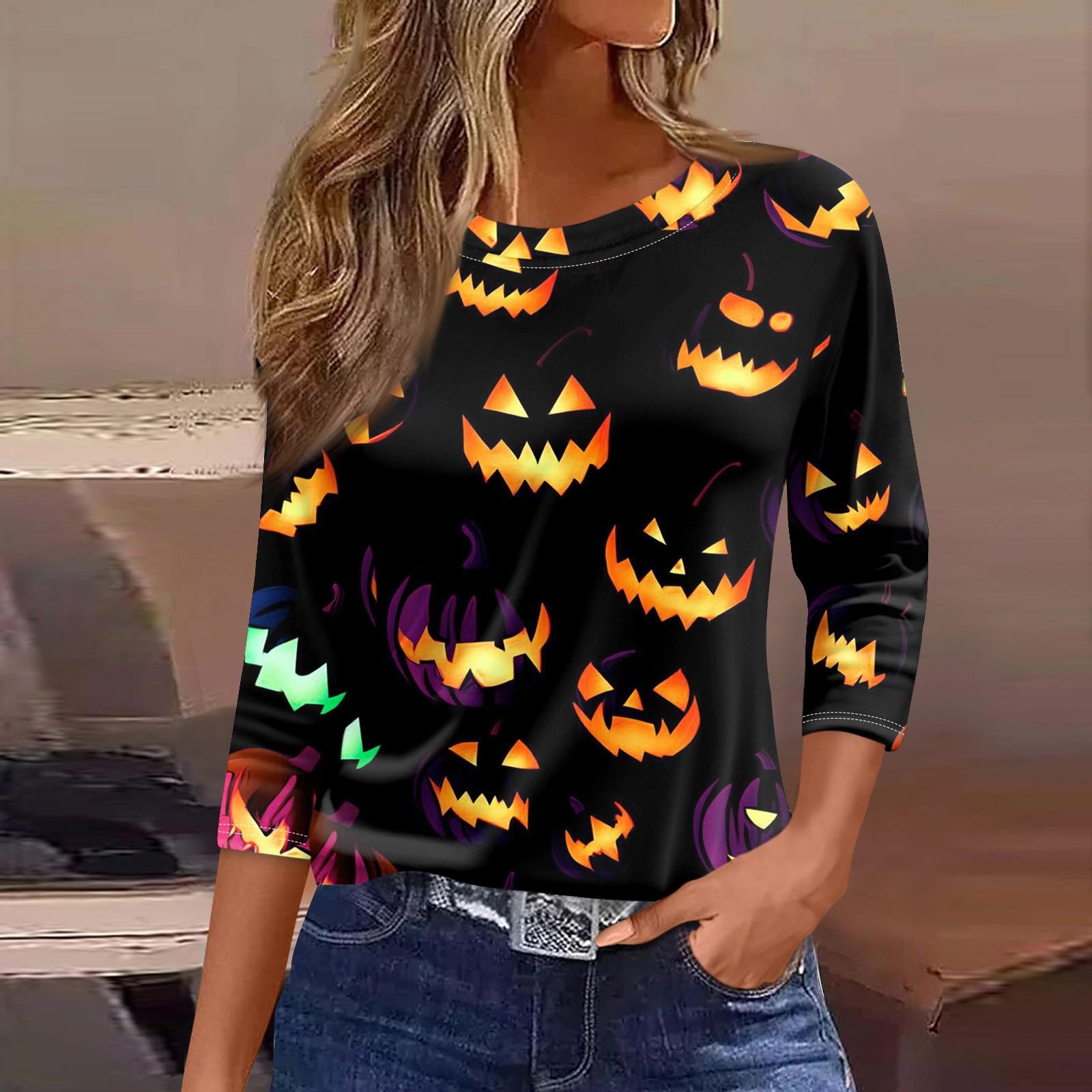 

Женская футболка, модная повседневная футболка с круглым вырезом и рукавом 3/4, свободная футболка с принтом, женская футболка XXXL жёлтый