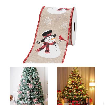 Christmas Ribbon Decor Crafts DIY Decorative Versatile Art Supplies Gifts