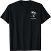 Aloha with Hawaiian Palm Trees - Over Left Breast _ Hawaii T-Shirt