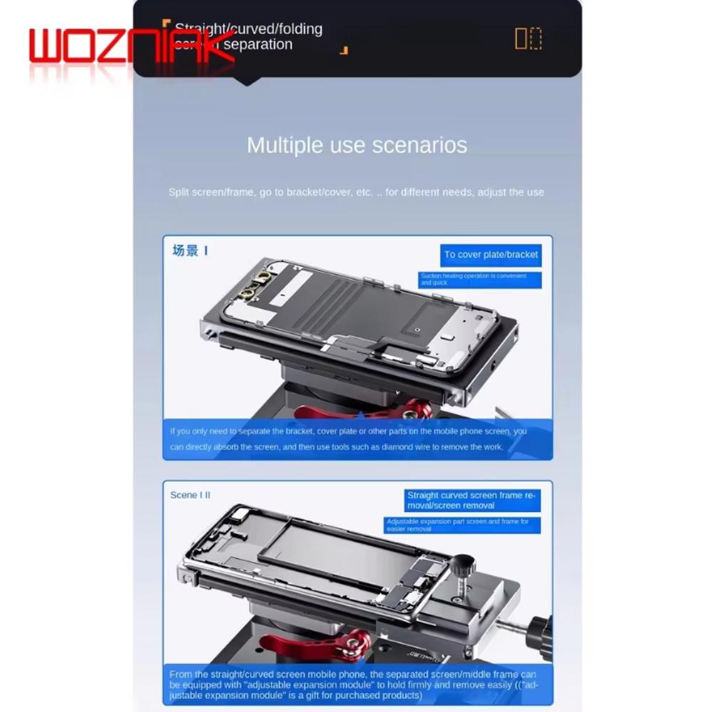 QianLi Original PM86 Phone Screen Separator For Mobile Phone Curved Straight Folding LCD Disassembly Screen Separating Machine