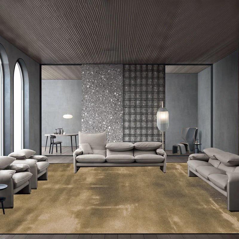 Modern Light Luxury Atmosphere Living Room Carpet Easy Cleaning Big Size Leisure Bedroom Rugs Non-slip Decoration Home Foot Mats