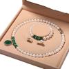 Zhuji Freshwater Pearl Necklace Set: Women's Three-Piece Choker Gift for Mom Mother's Day Live