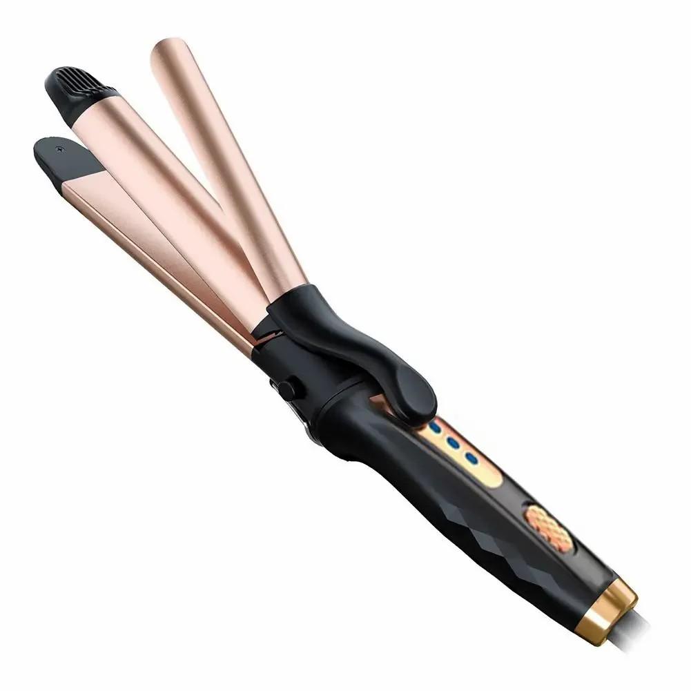 

2 in 1 Automatic Hair Curler Auto Rotating Ceramic Hair Roller Professional Curling Iron Curling Wand Hair Waver US чорний