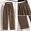 DIMANAF Autumn Winter Plus Size Women Cothing Basic Harem Oversize Casual Trousers Long Pants Elastic Waist Vintage Lady Loose 2025