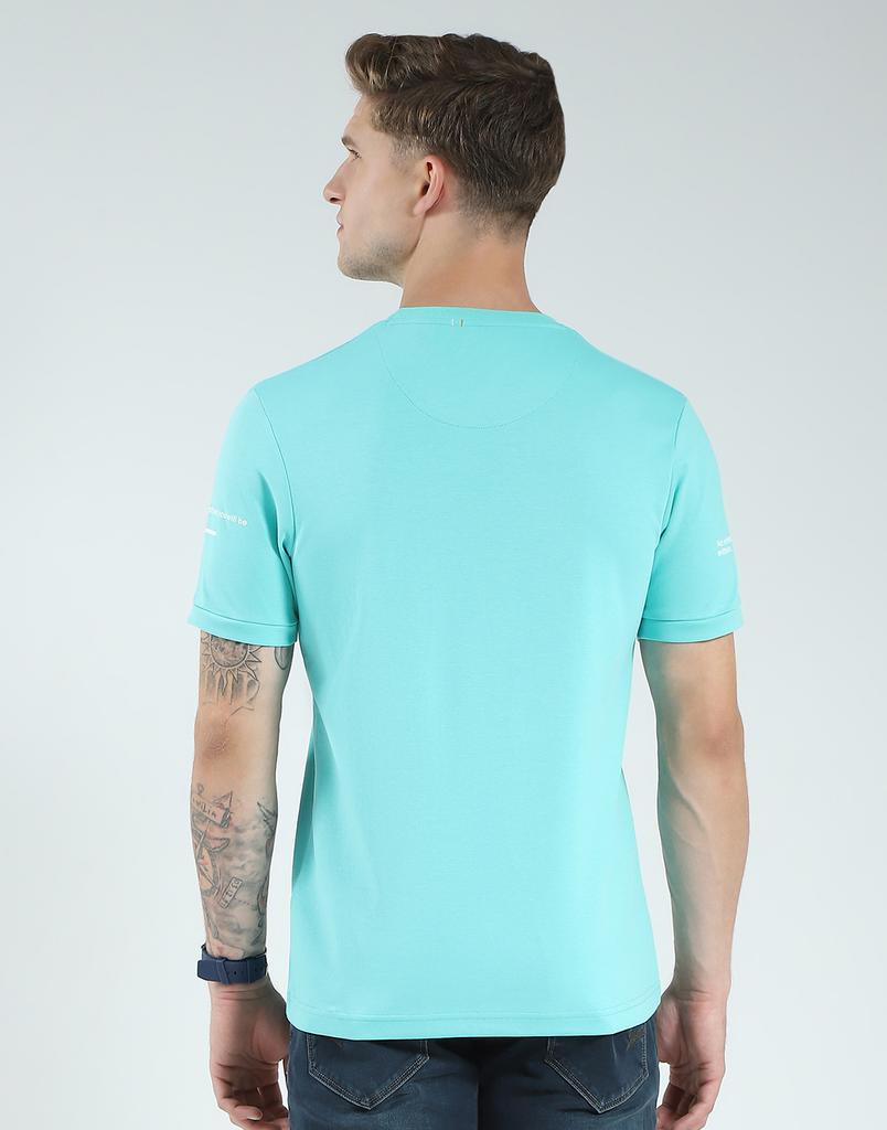 Monte Carlo Men's Regular Fit Printed Half Sleeve T-Shirt