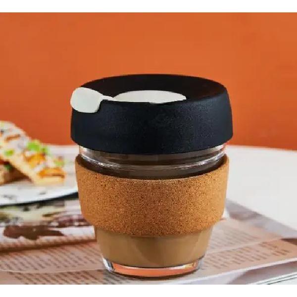 Silica Gel Glass Coffee Cup Cork Set of Insulation Against the Hot Ideas with Cup