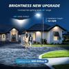 5000W Solar Street Lights Outdoor 6500K Cool White IP66 Waterproof Flood Lights with Motion Sensor & Dusk To Dawn, Wide-Angle Re