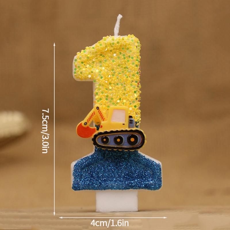 Snowflake Decor Number Candles Birthday Number Candles 0-9 Digital Cake Topper Birthday Christmas Party Decor Baby Shower