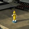 Mini Banana Figurine Ornament, Funny Banana Man Desktop Decoration with Happy And Angry Expressions, Resin Cute Collectible for Home Office Gift
