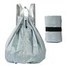 [ideastore] Leichter faltbarer Rucksack Öko-Tasche Große Kapazität Outdoor Kompakt (Hellgrau)