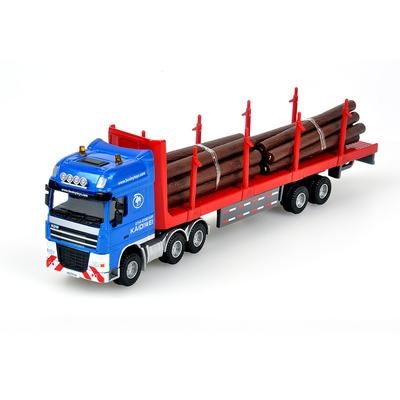 1/50 Escala Crianças Crianças Liga Diecast Modelo Brinquedo Log Transporter Caminhão Veículo Miniatura Carro Metal Presente