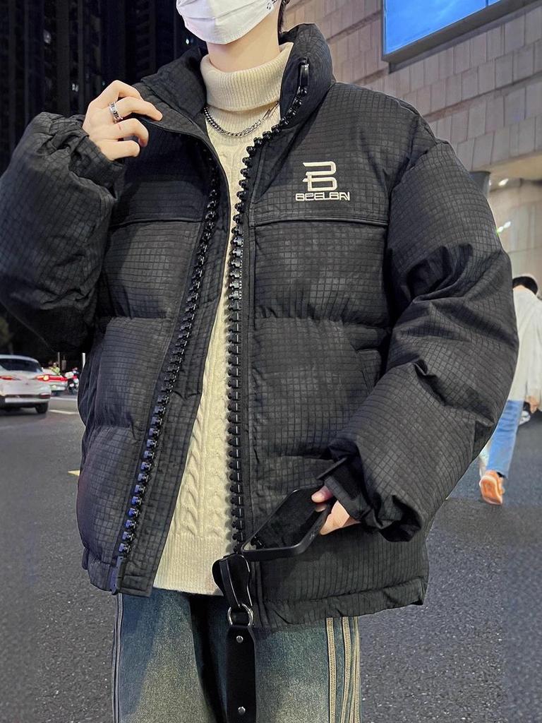 Winter Youth Boys' Thick Cotton Jacket - Junior High Style for Big Kids