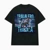 Funny Shark Expression Pack Tshirt Gift Women Fashion Gothic Retro Tshirt Casual Humor Tshirt Womens Clothing Fashion YK Top
