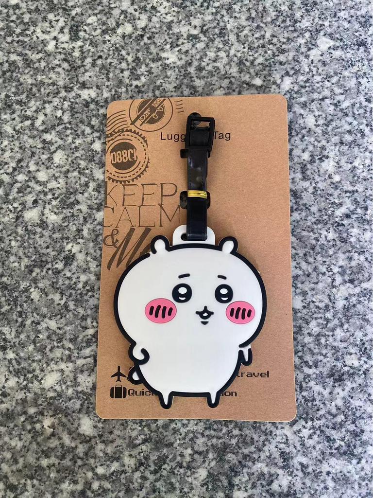 Chiikawa Cute Bear & Hachi Usagi Luggage Tag PVC Pendant