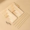 Tiered Stepped Wood Jewelry Holder Rack For Bracelet Necklace Storage Wooden Construction Wrist Accessories Holder