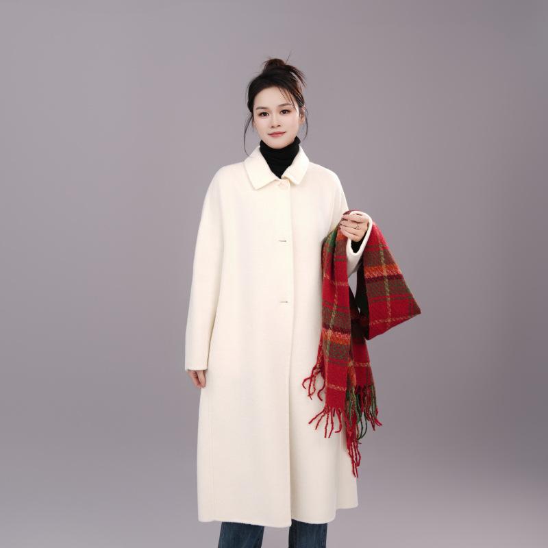 High-end Double-sided Coat Women's Medium and Long Autumn and Winter New Classic Double-sided Woolen 23160
