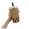 Adorable 3D Harajuku Milk Tea Print Crossbody Bag Kawaii PU Leather Purse For Fashionistas Lightweight Durable Versatile Mini Shoulder Bag