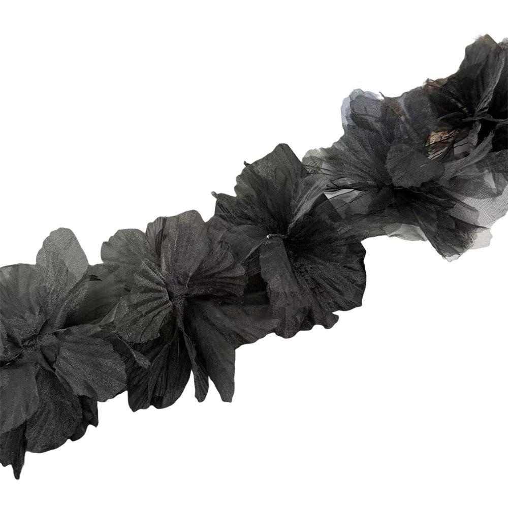 10pcs Flowers Large Flower 3D Flower Lace Handmade Colorful Organza Flower 3D Design Approx 5cm Chiffon Flowers Dress Decoration