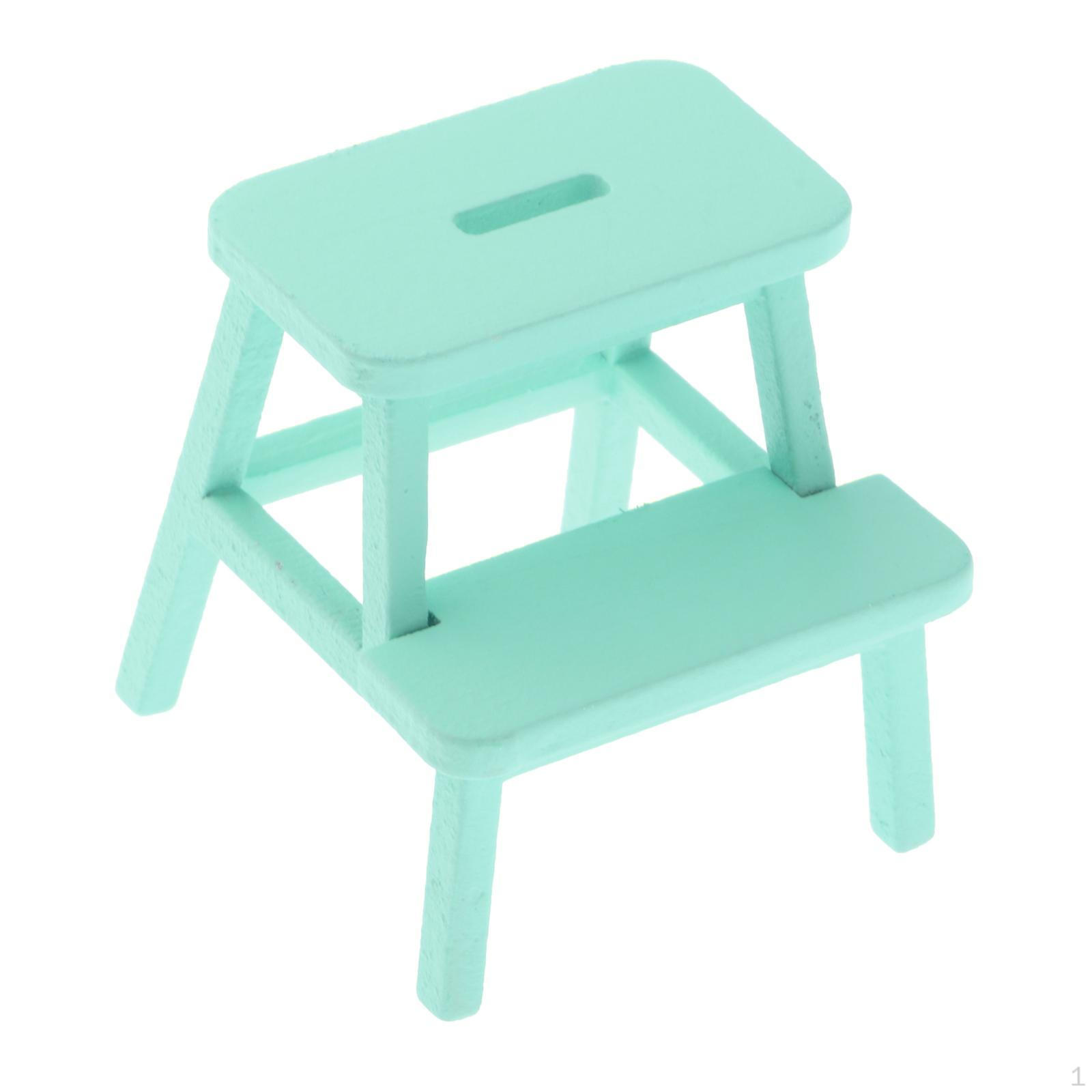 

1:12 масштаб кукольный домик ступенька стул миниатюрное украшение мини мебель 2 табурета