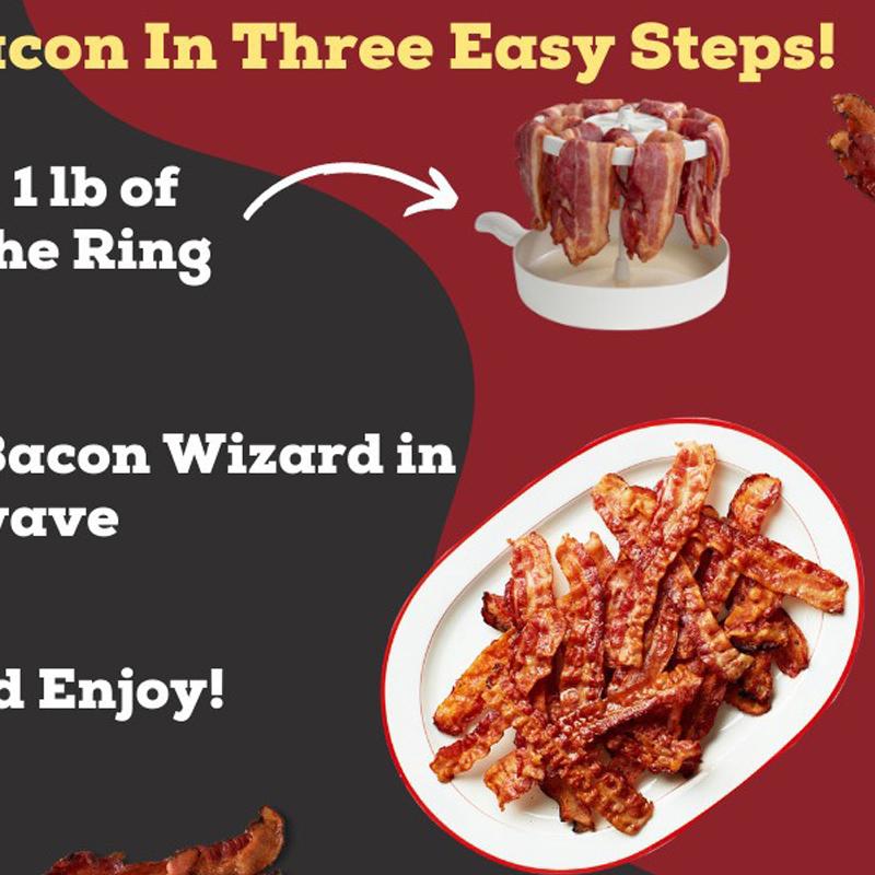 Bacon Maker Barbecue Rack Microwave Barbecue Rack Bacon Barbecue Rack Plastic Barbecue Rack Bacon Rack