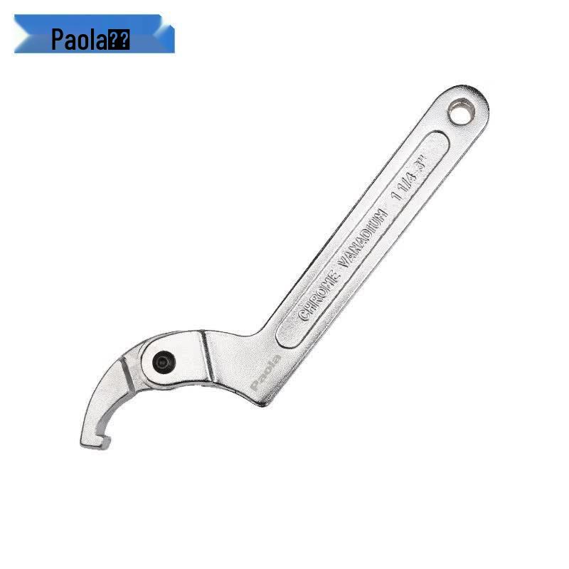 Paola 8-inch Adjustable Hook Spanner Wrench